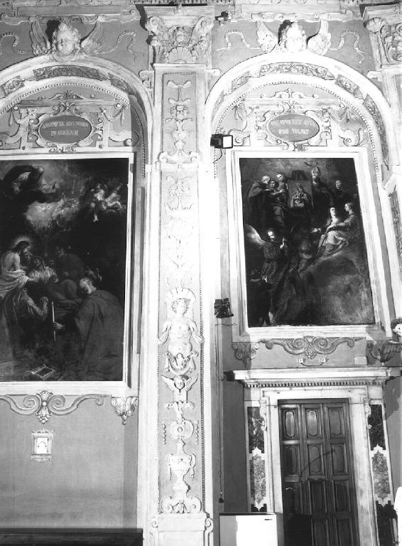 motivi decorativi a candelabra (decorazione plastica) di Sparzo Marcello (attribuito) (inizio sec. XVII)