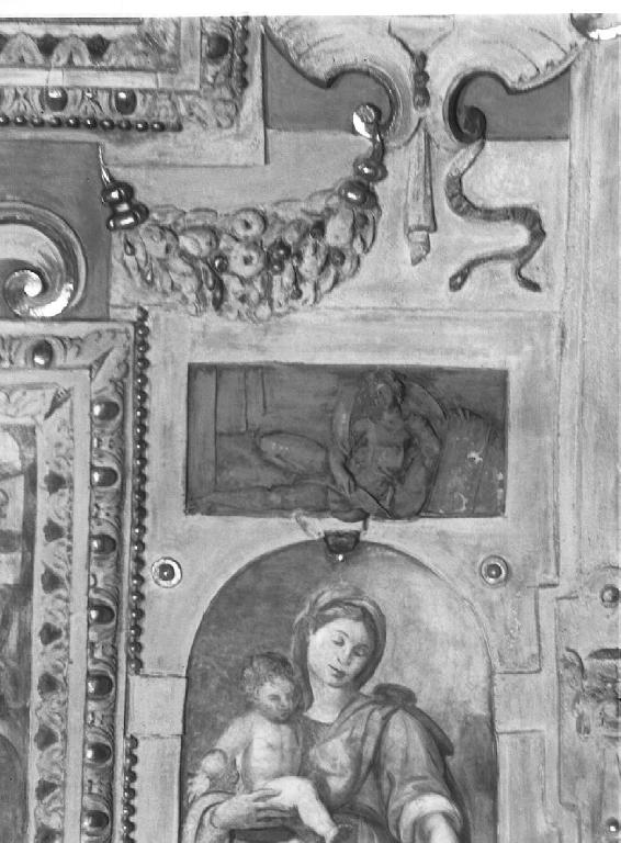 figura maschile distesa (rilievo, elemento d'insieme) di Carlone Giovanni detto Genovese (attribuito) (prima metà sec. XVII)