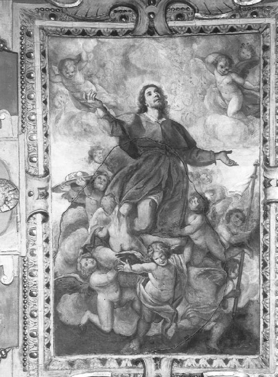 gloria di San Rocco (dipinto, elemento d'insieme) di Carlone Giovanni detto Genovese (attribuito) (prima metà sec. XVII)