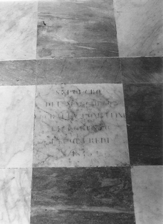 lapide tombale - bottega ligure (primo quarto sec. XIX)