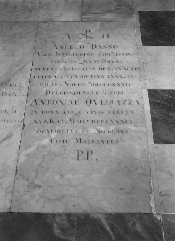 lapide tombale - bottega ligure (secondo quarto sec. XIX)