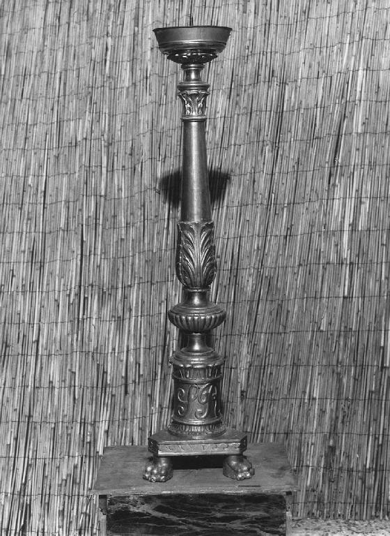 elementi decorativi (candeliere d'altare) - bottega genovese (prima metà sec. XIX)