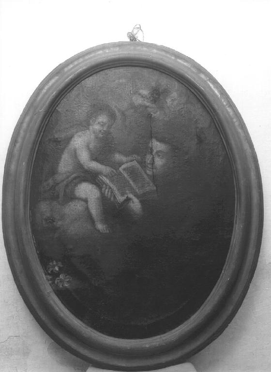 apparizione di Gesù Bambino a Sant'Antonio da Padova (dipinto) - ambito ligure (sec. XVII)