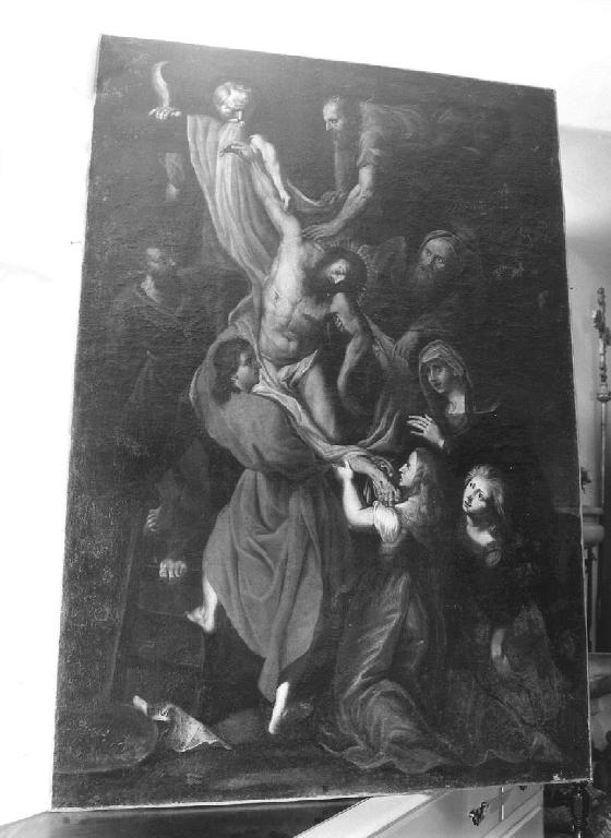 deposizione di Cristo dalla croce (dipinto) - ambito fiammingo (prima metà sec. XVII)