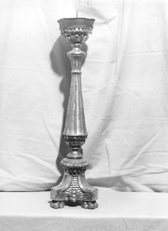 motivi decorativi vegetali (candeliere d'altare) - bottega ligure (fine/inizio secc. XVIII/ XIX)