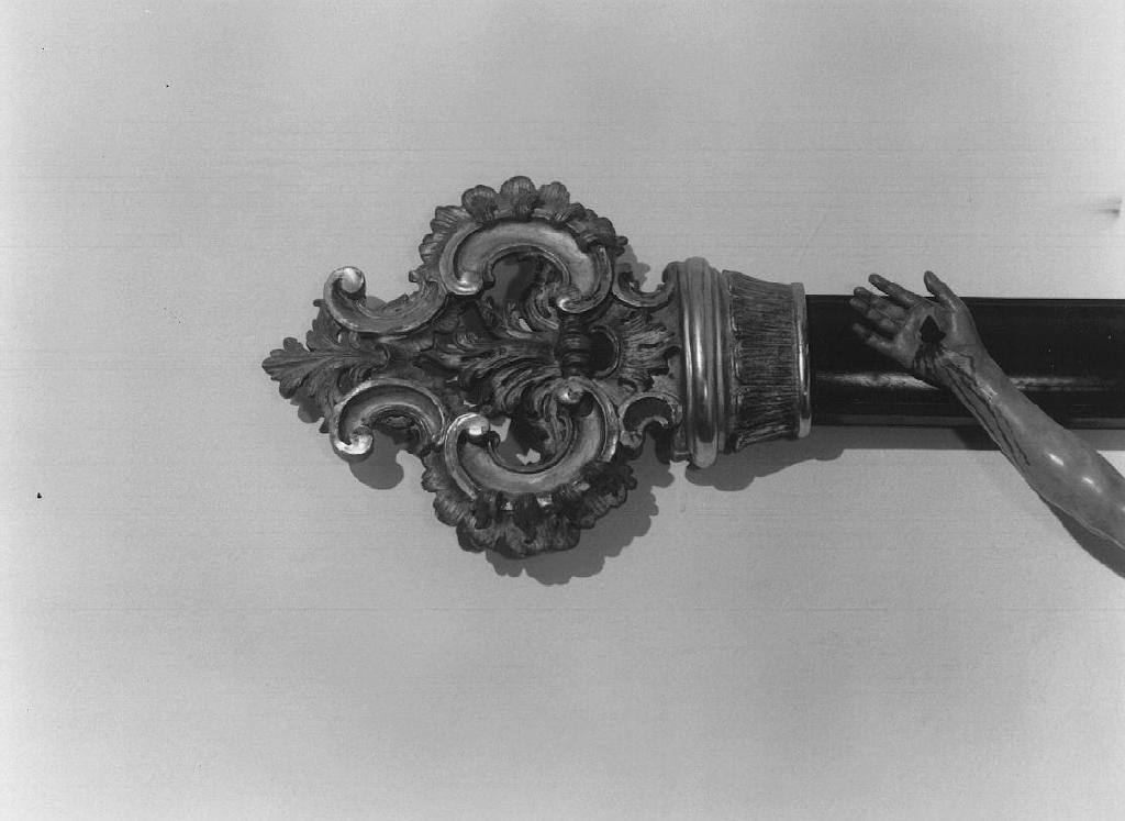 elementi decorativi (terminale - di croce) - bottega ligure (sec. XVIII)