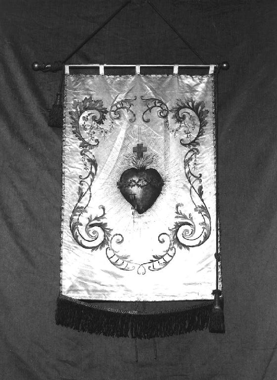 Sacro Cuore di Gesù (stendardo) - manifattura ligure (primo quarto sec. XX)