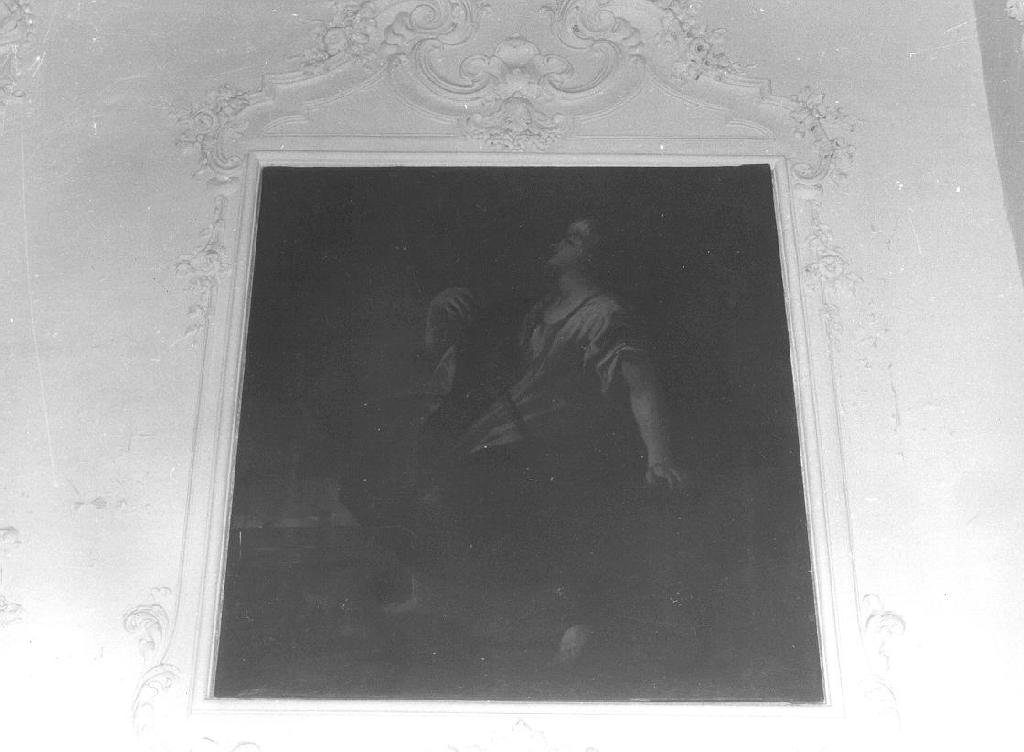 figura allegorica femminile (dipinto) - ambito genovese (prima metà sec. XVIII)