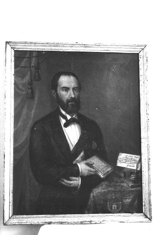 ritratto dell'avvocato Enrico Lorenzo Peirano (dipinto) di Murialdo Veronica (attribuito) (ultimo quarto sec. XIX)