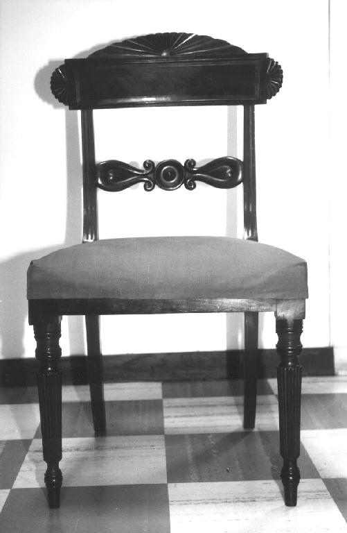 motivi decorativi (sedia, serie) - bottega ligure (metà sec. XIX)