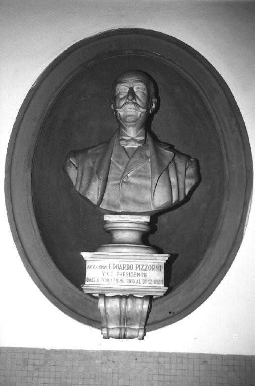ritratto del Commendator Edoardo Pizzorni (busto) - bottega ligure (fine sec. XIX)