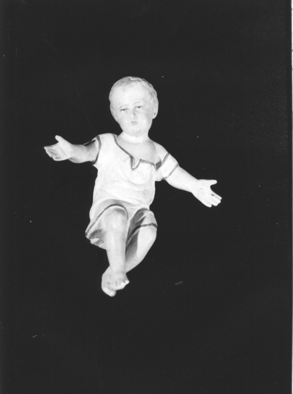 Gesù Bambino (statuetta di presepio, elemento d'insieme) - PRODUZIONE LIGURE (secondo quarto sec. XX)