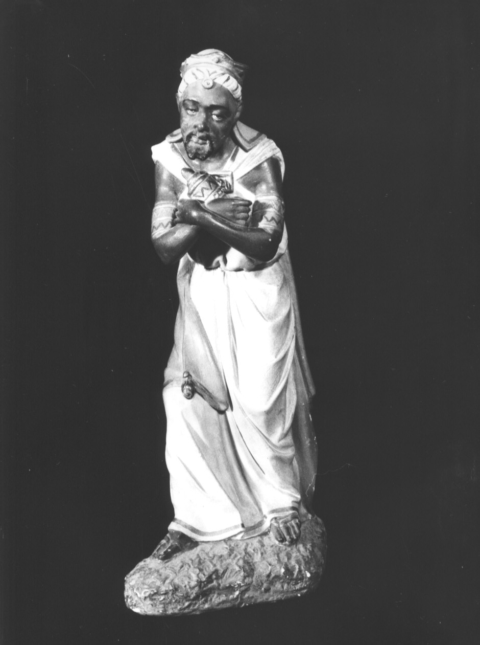 statuetta di presepio, elemento d'insieme - PRODUZIONE LIGURE (sec. XX)