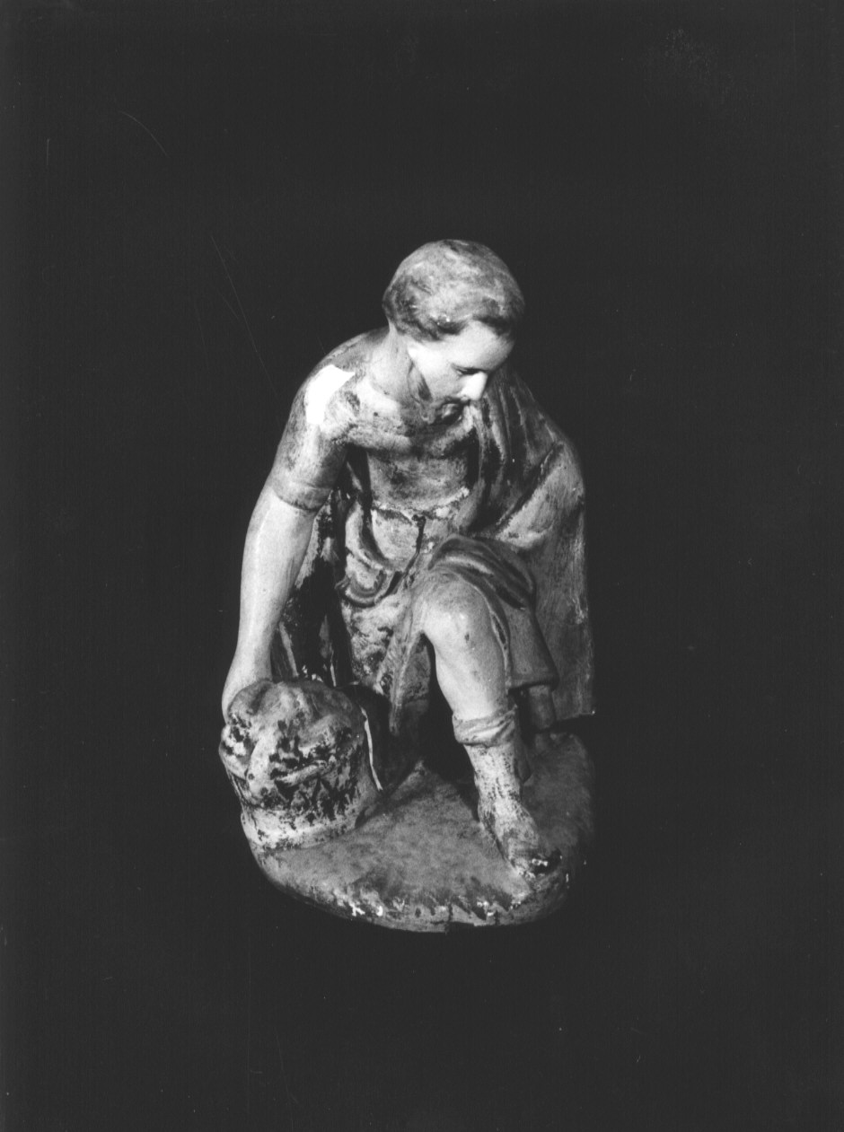 statuetta di presepio, elemento d'insieme - PRODUZIONE LIGURE (secondo quarto sec. XX)