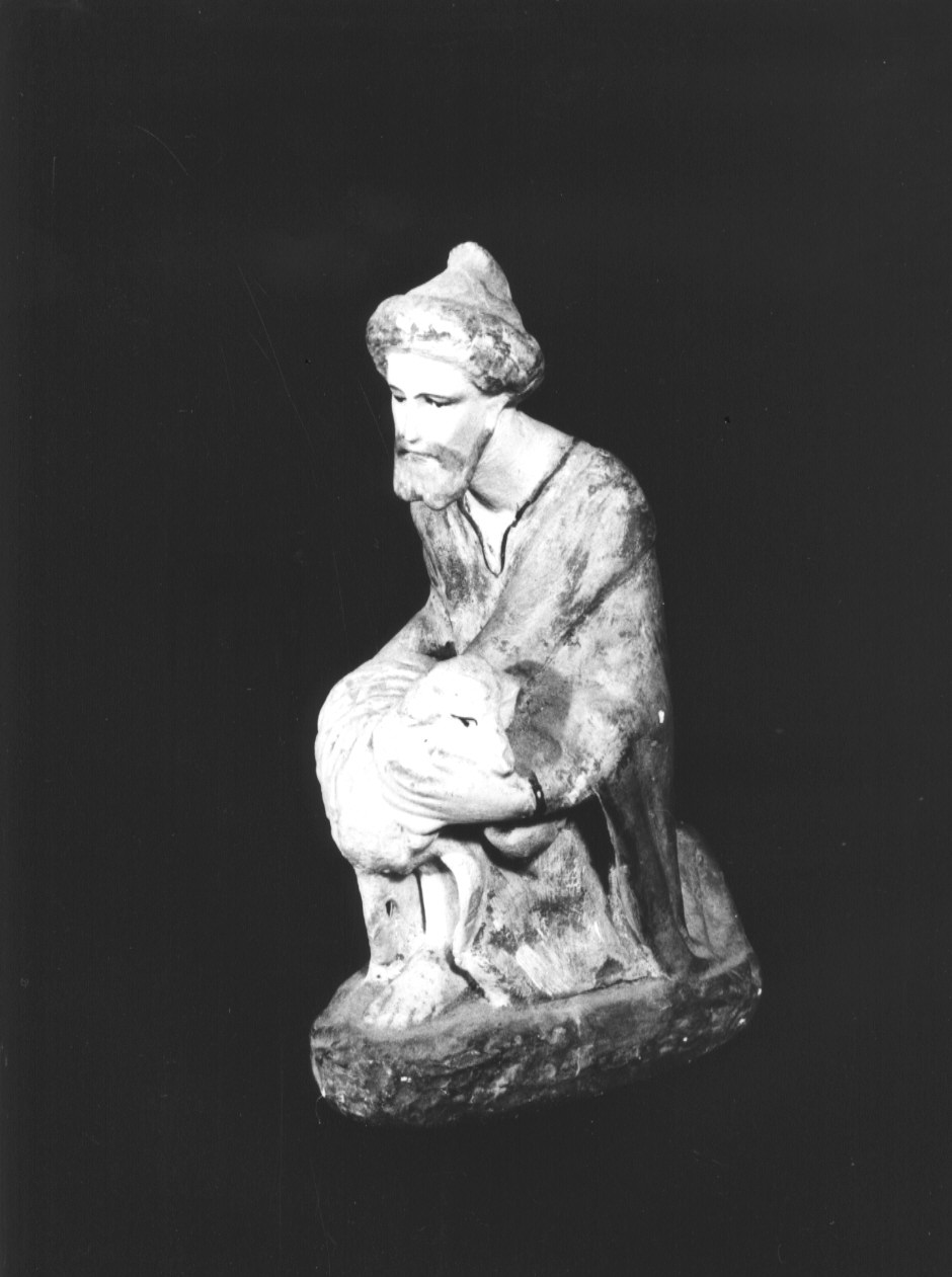 statuetta di presepio, elemento d'insieme - PRODUZIONE LIGURE (secondo quarto sec. XX)