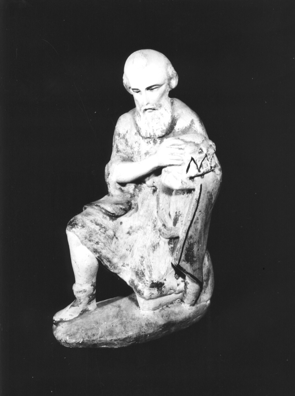 statuetta di presepio, elemento d'insieme - PRODUZIONE LIGURE (prima metà sec. XX)