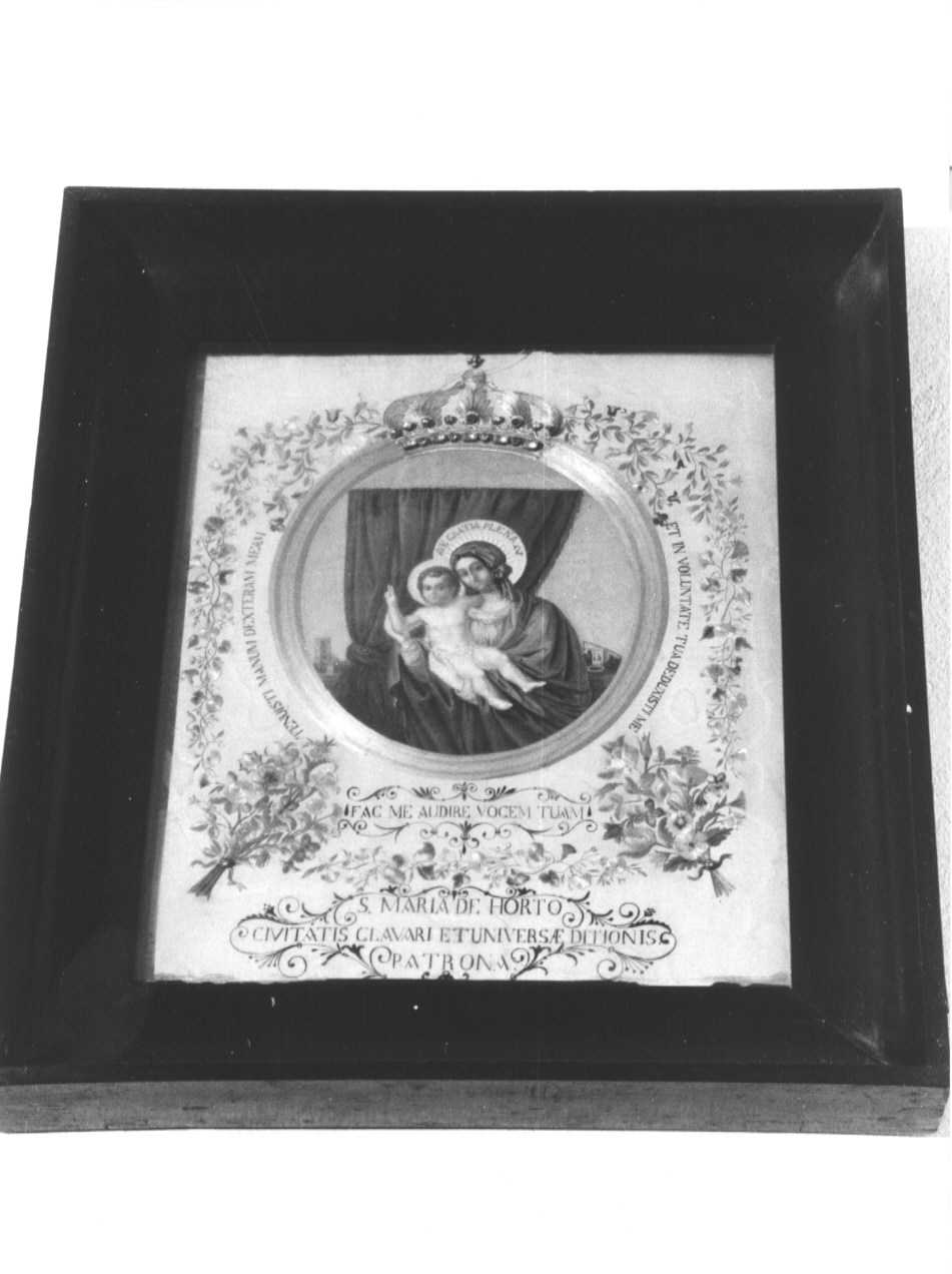 N.S. DELL'ORTO, MADONNA CON BAMBINO (dipinto, opera isolata) di Assarotti Angiolina (metà sec. XIX)