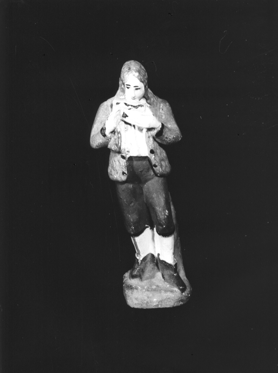 figura maschile (statua da presepio, elemento d'insieme) - PRODUZIONE LIGURE (secondo quarto sec. XX)