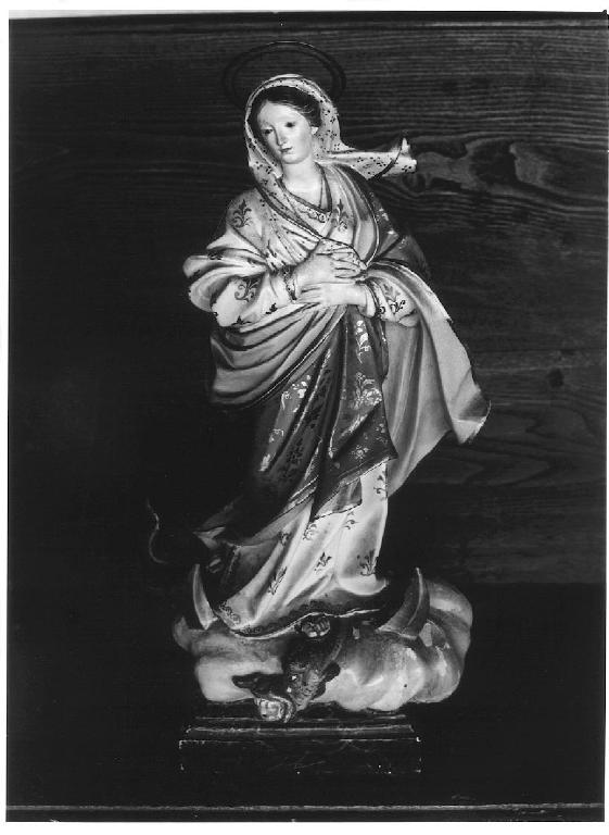 MADONNA IMMACOLATA (scultura, opera isolata) di Maragliano Anton Maria (bottega) (metà sec. XVIII)
