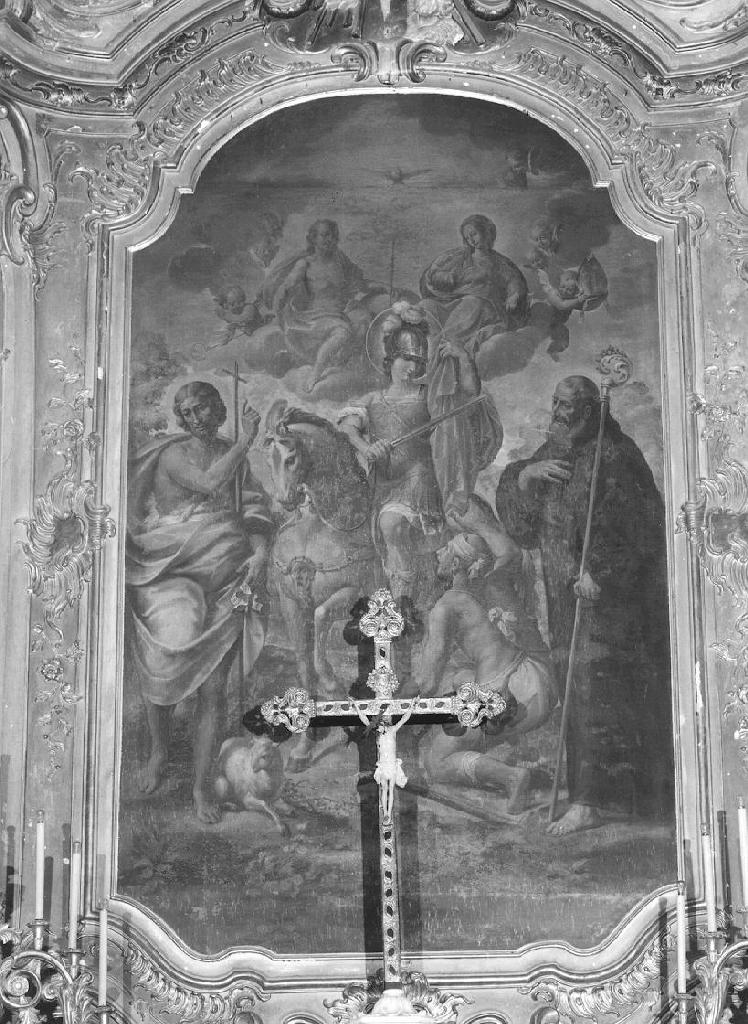 San Martino dona parte del mantello al povero (dipinto, opera isolata) di Ratti Giovanni Agostino (attribuito) (seconda metà sec. XVIII)