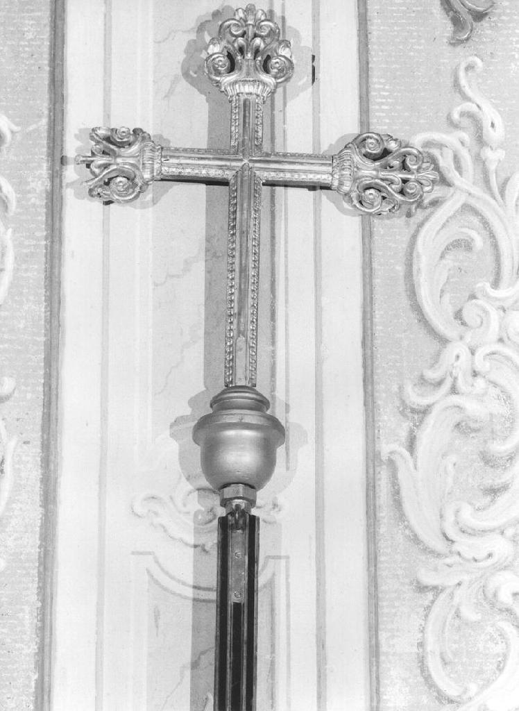 croce processionale, opera isolata - PRODUZIONE GENOVESE (sec. XIX)