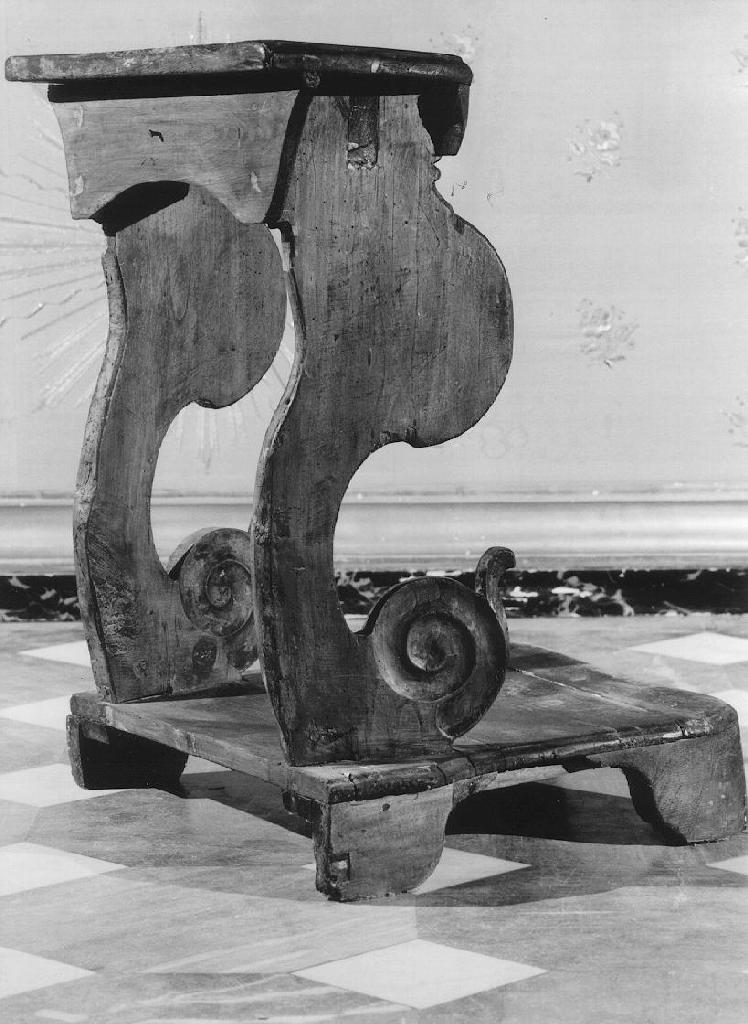 inginocchiatoio, opera isolata - PRODUZIONE GENOVESE (sec. XIX)