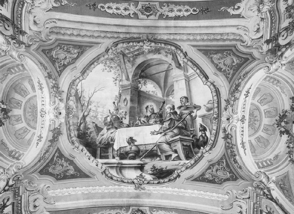 CENA IN EMMAUS (dipinto, ciclo) di Ratti Giovanni Agostino (sec. XVIII)