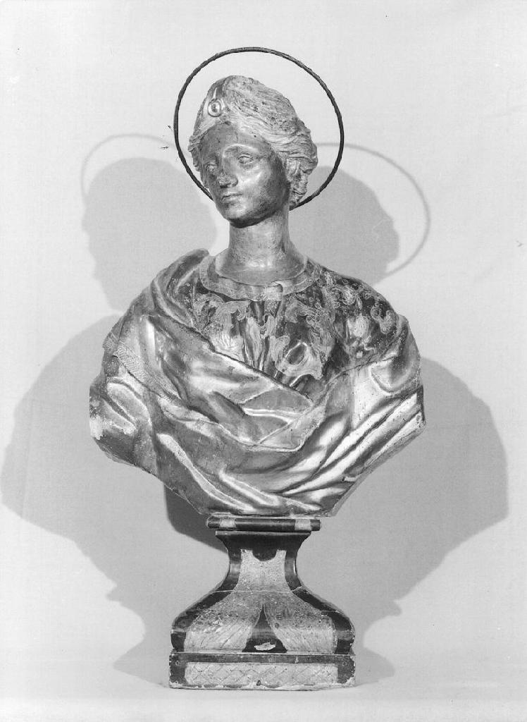 SANTA ROSALIA (busto, elemento d'insieme) - PRODUZIONE GENOVESE (metà sec. XVIII)