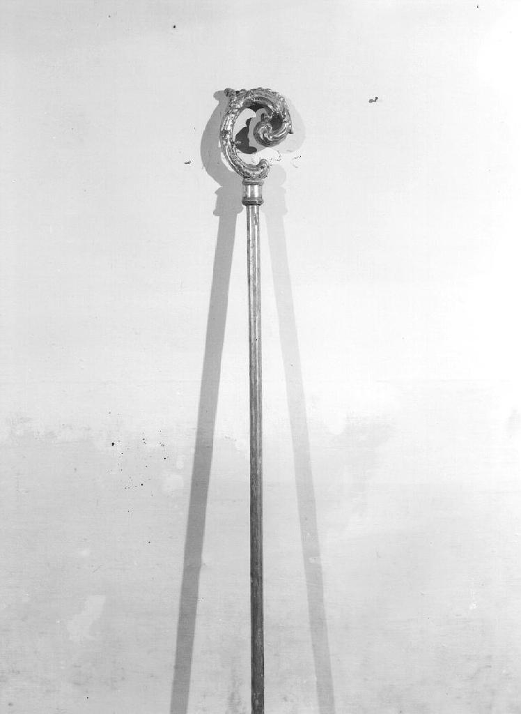 bastone pastorale, opera isolata - bottega ligure (metà sec. XIX)