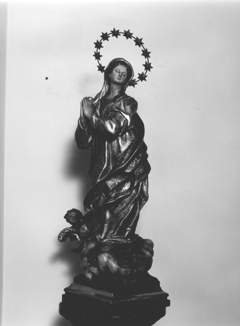 MADONNA IMMACOLATA (statuetta devozionale) - ambito genovese (fine/inizio secc. XVIII/ XIX)