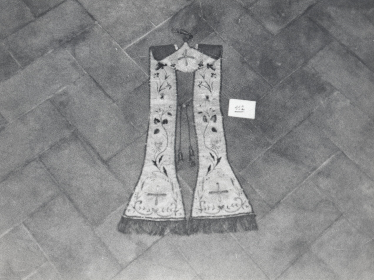 stola, opera isolata - manifattura ligure (sec. XIX)