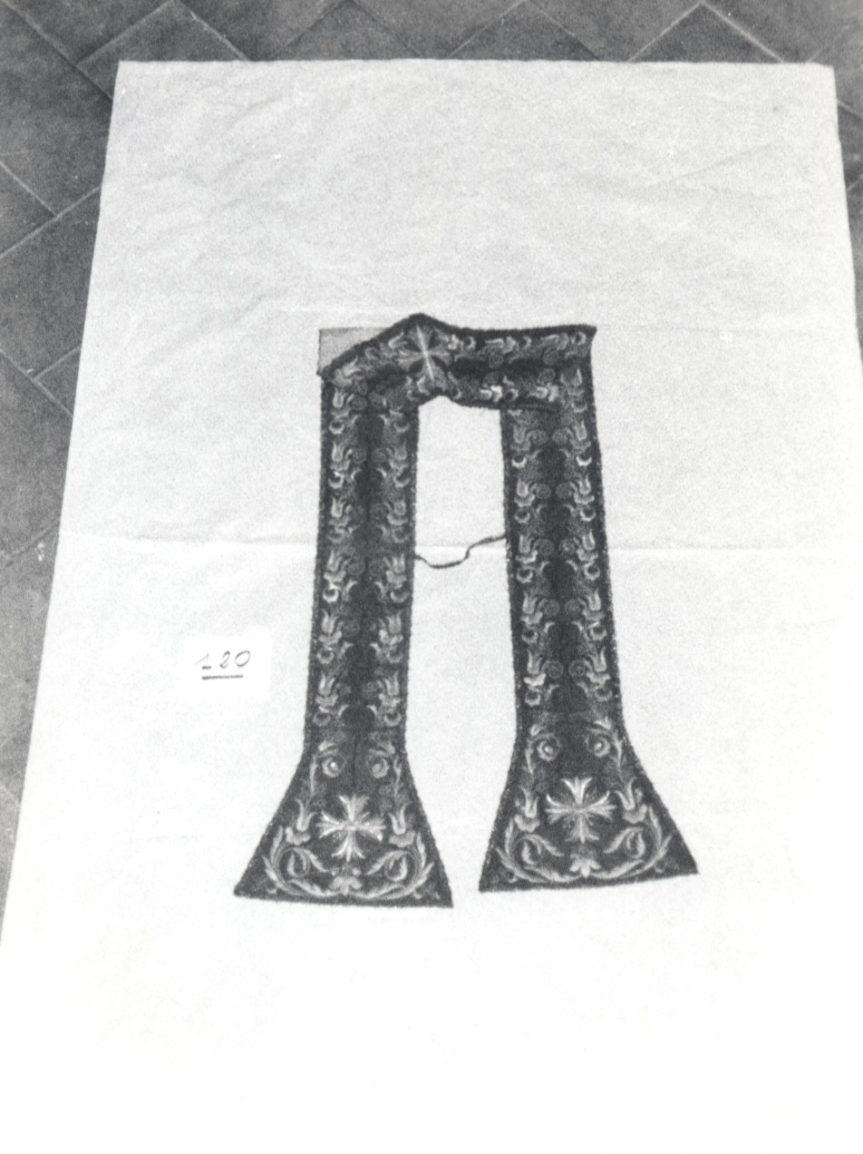 stola, opera isolata - manifattura ligure (sec. XIX)