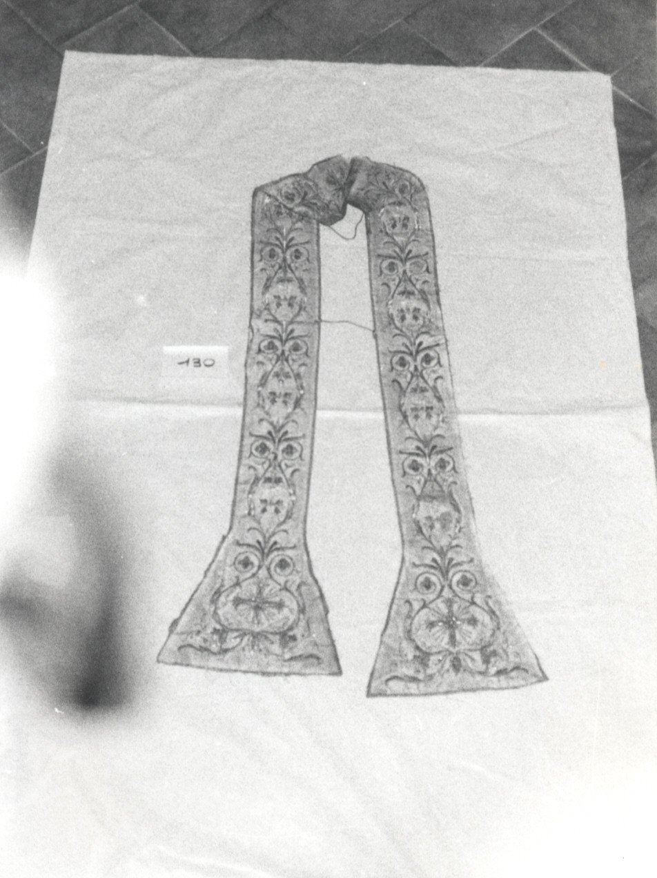 stola, opera isolata - manifattura ligure (sec. XIX)