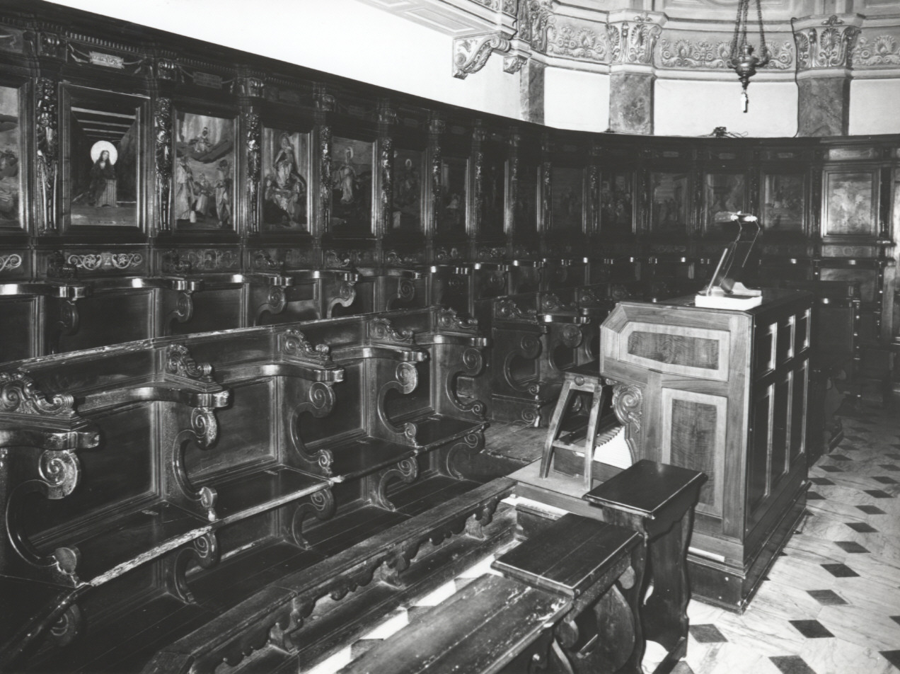 stalli del coro, opera isolata di Garassino Vincenzo, Garassino Tommaso (seconda metà sec. XIX)