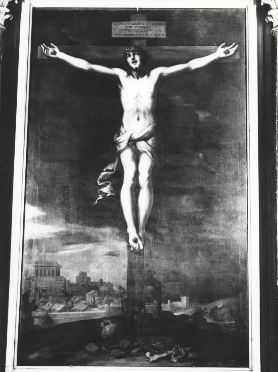 Cristo crocifisso (dipinto, opera isolata) di Paggi Giovanni Battista (primo quarto sec. XVII)