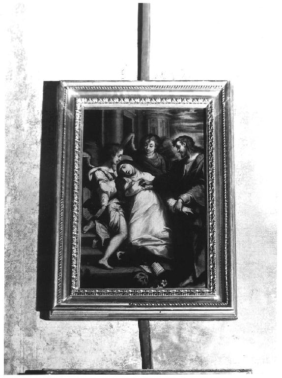 ESTASI DI SANTA CATERINA DA SIENA (dipinto, opera isolata) di Vanni Francesco (fine sec. XVI)