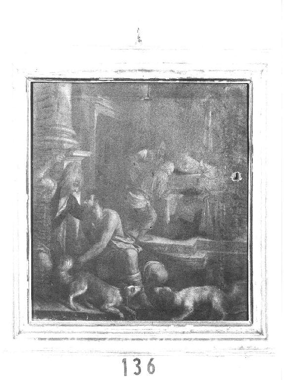 IL POVERO LAZZARO E IL RICCO EPULONE (dipinto) di Bassano Jacopo (bottega) (sec. XVI)