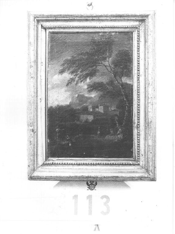 PAESAGGIO (dipinto) di Boudewyns Adriaen Frans il Vecchio, Bouttats Frederik (ultimo quarto sec. XVII)