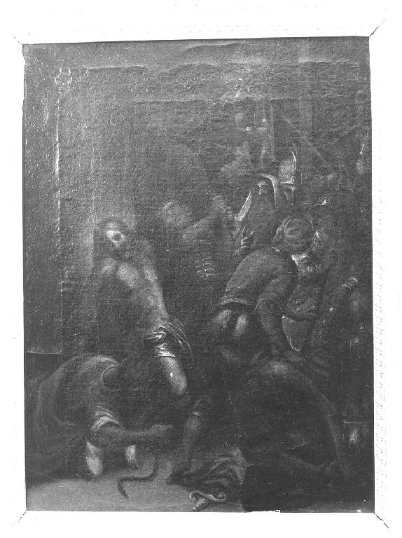 FLAGELLAZIONE DI CRISTO (dipinto) - ambito veneto (seconda metà sec. XVI)