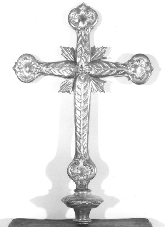 croce processionale, opera isolata - manifattura genovese (secondo quarto sec. XIX)