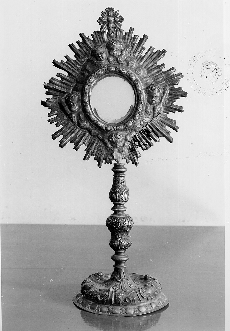 ostensorio - bottega romana (secc. XVII/ XVIII)