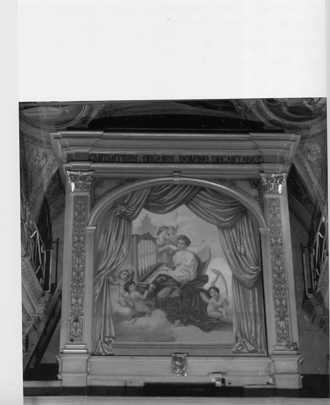 cassa d'organo, elemento d'insieme - bottega genovese (sec. XX)