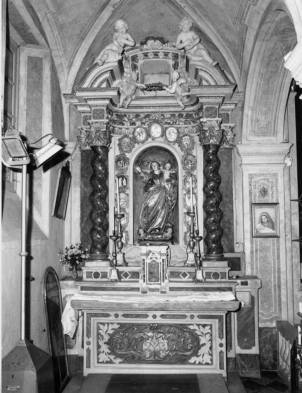 altare, opera isolata - bottega liguro-lombarda (prima metà sec. XVIII)