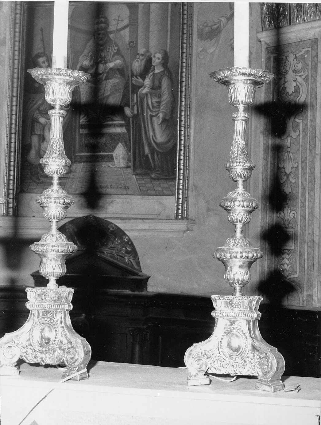 candeliere, serie - bottega ligure (prima metà sec. XIX)