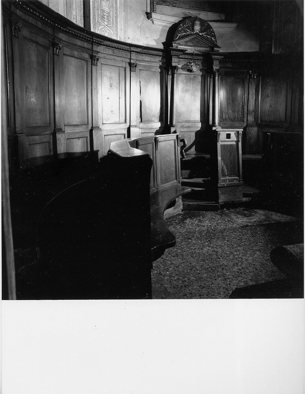 stalli del coro, opera isolata - bottega genovese (prima metà sec. XIX)