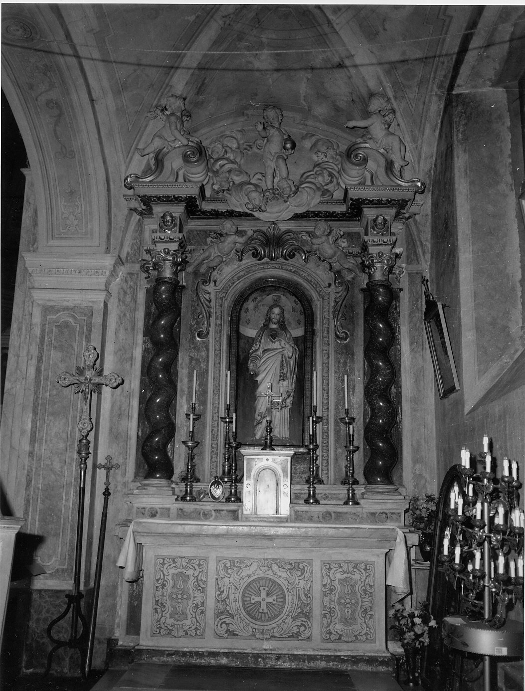 altare, opera isolata - bottega liguro-lombarda (prima metà sec. XVIII)