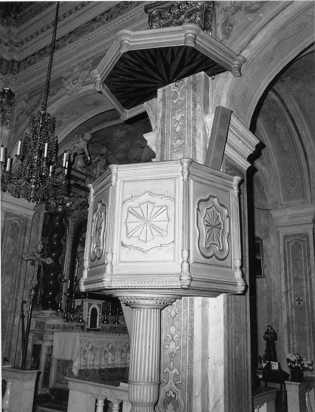 pulpito, opera isolata - bottega genovese (seconda metà sec. XIX)