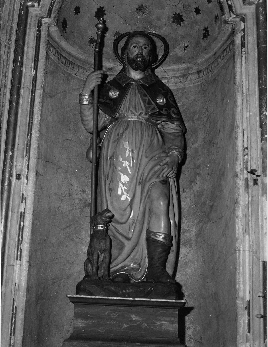 San Rocco (scultura, opera isolata) - bottega genovese (sec. XIX)