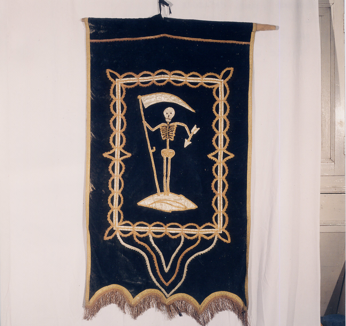 Allegoria della morte (stendardo, opera isolata) - bottega genovese (ultimo quarto sec. XIX)