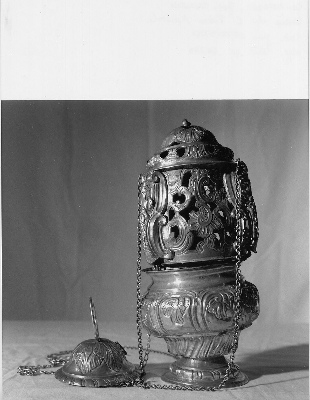 turibolo, opera isolata - bottega genovese (seconda metà sec. XVIII)